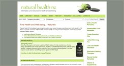 Desktop Screenshot of naturalhealthnz.net