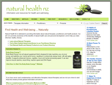 Tablet Screenshot of naturalhealthnz.net